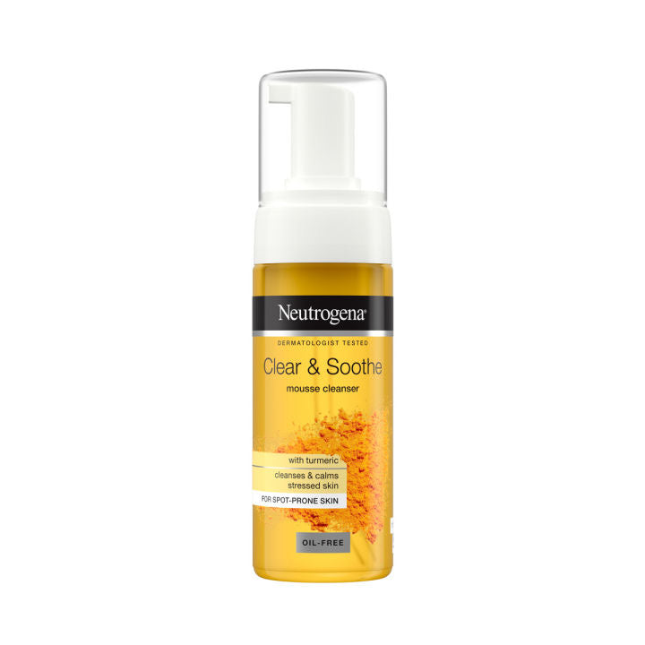 Neutrogena mousse nettoyante clear & smooth au curcuma anti tâche / anti acné ( 150 ml )