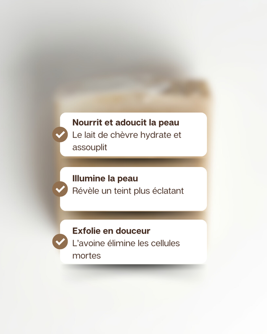 Savon lait de chèvre & avoine 150 g