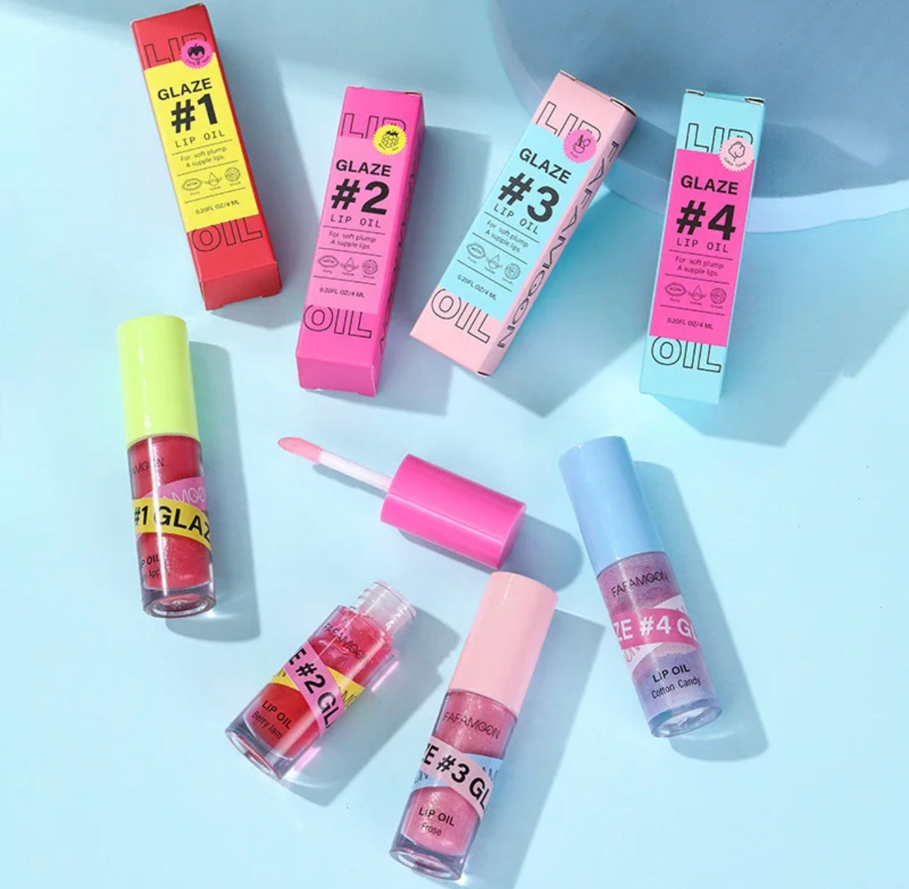 Gloss à lèvres couleur différente