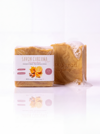 Savon curcuma à l’huile essentielle d’orange 150g