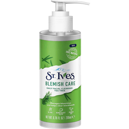 St Ives Nettoyant visage anti imperfections / points noirs à l’arbre à thé ( 200ml )