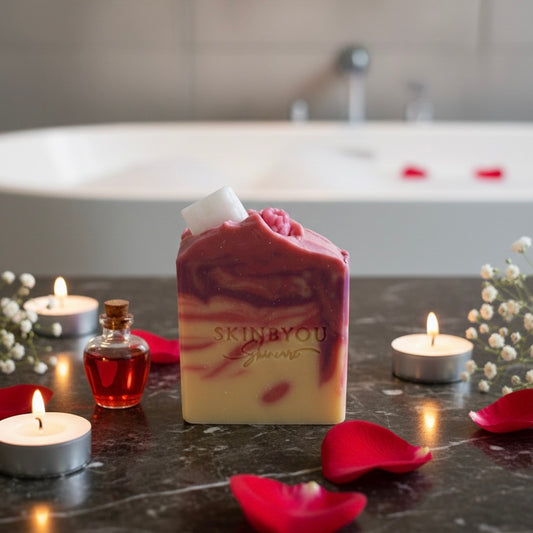 Savon saint Valentin Champagne framboise