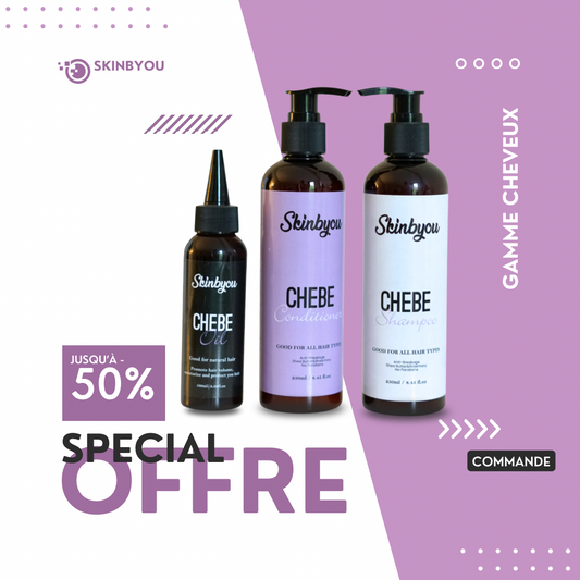 Gamme Cheveux – Pousse Extrême au Chébé & 9 Huiles