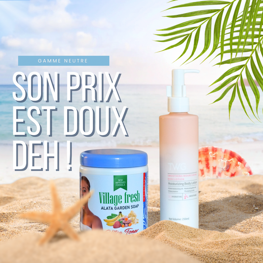 Gamme neutre- savon ultra toner + lait twg