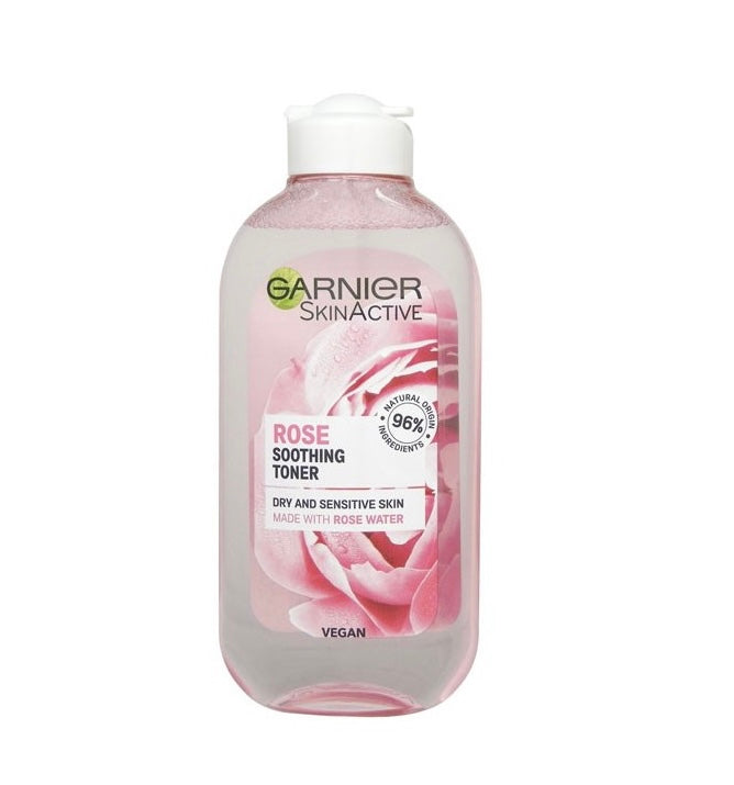 GARNIER SkinActive lotion Tonique Végétal Apaisant à l’Eau de Rose ( 200 ml )